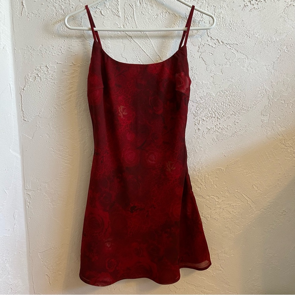 NWT White Fox Try Me Mini Dress in Wild Rose